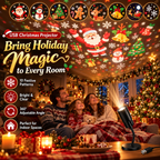 HD kerstprojector met 10 feestelijke scènes voor magische displays. 3
