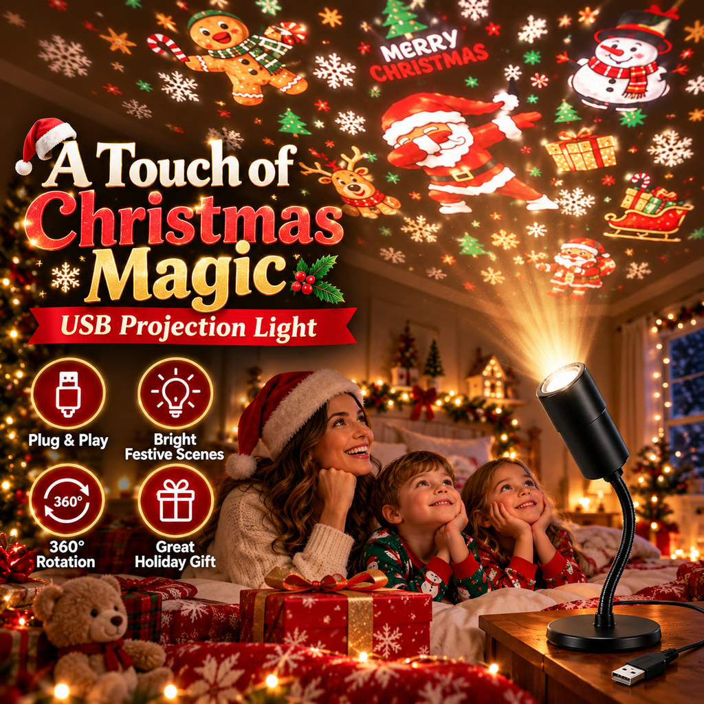 HD kerstprojector met 10 feestelijke scènes voor magische displays. 6