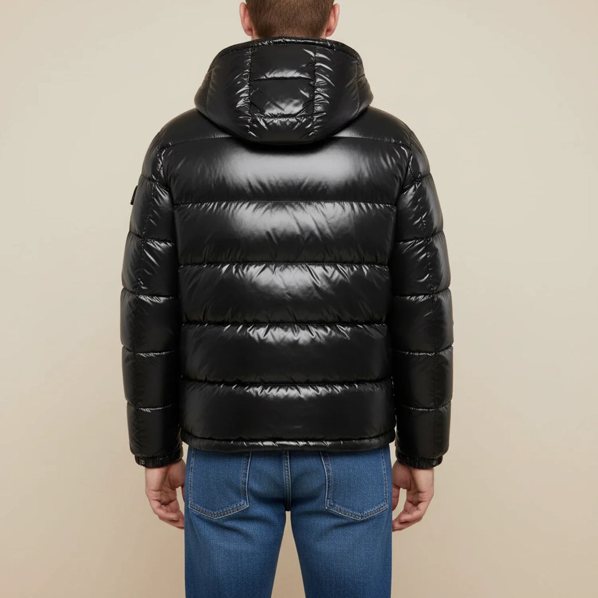 Moderne gewatteerde winterjas met capuchon voor mannen 2