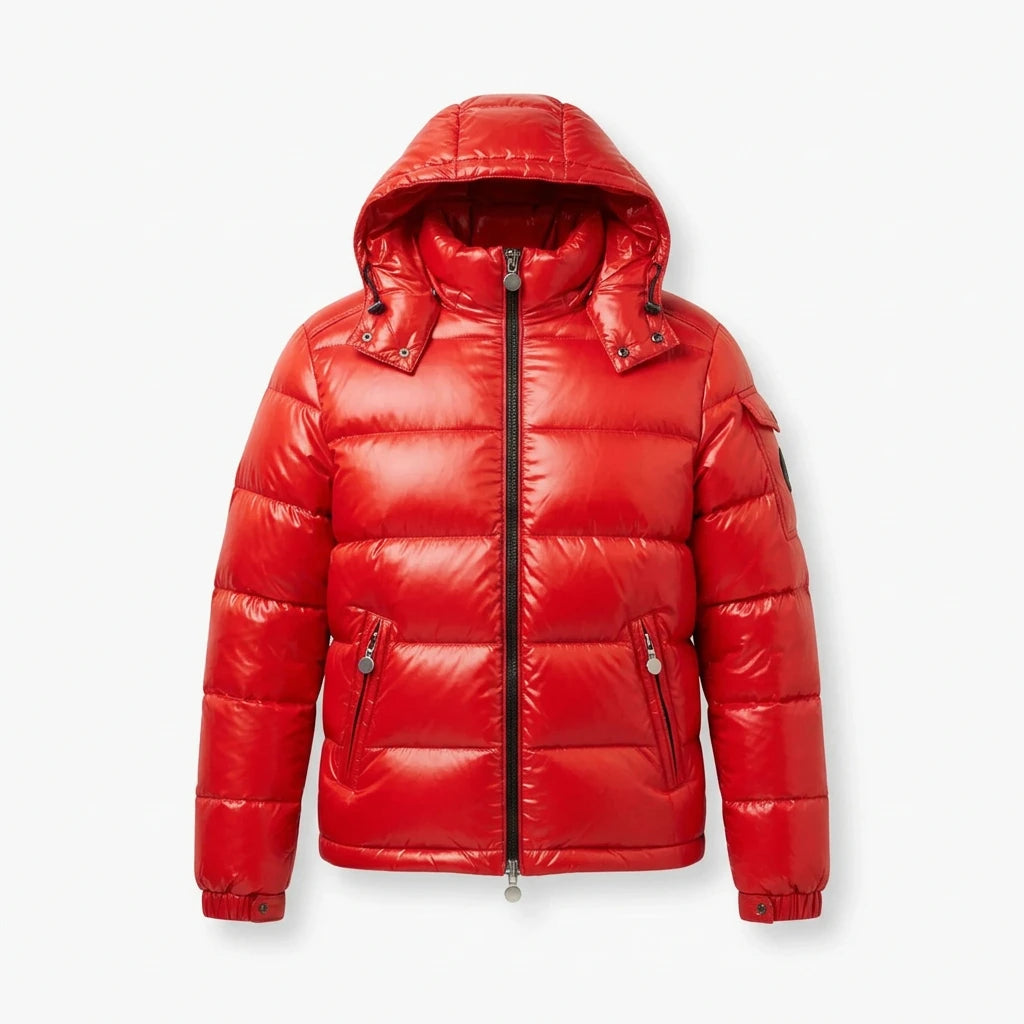 Moderne gewatteerde winterjas met capuchon voor mannen 3