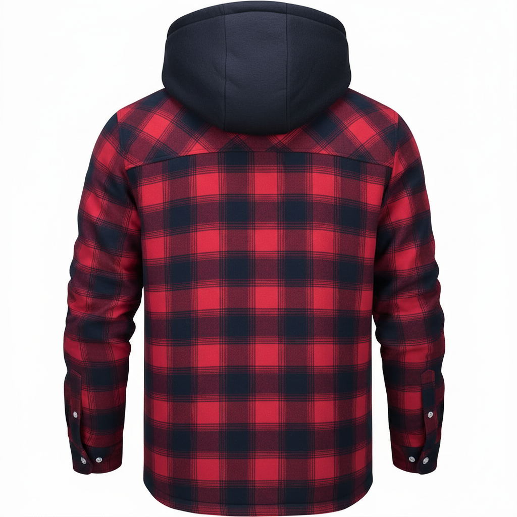 Heren Geruite Hoodie Jas voor stijl en comfort 10