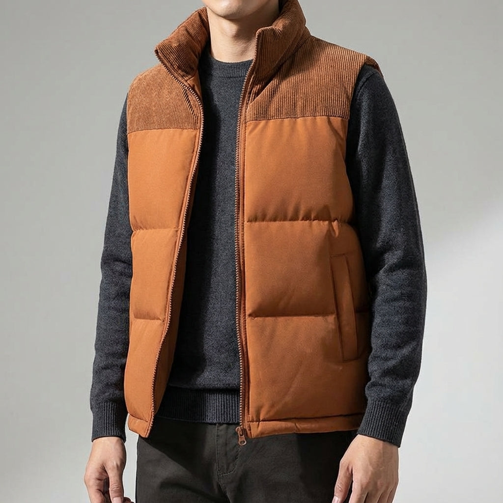 Heren Puffer Vest in stijlvol ontwerp voor buitenactiviteiten. 6