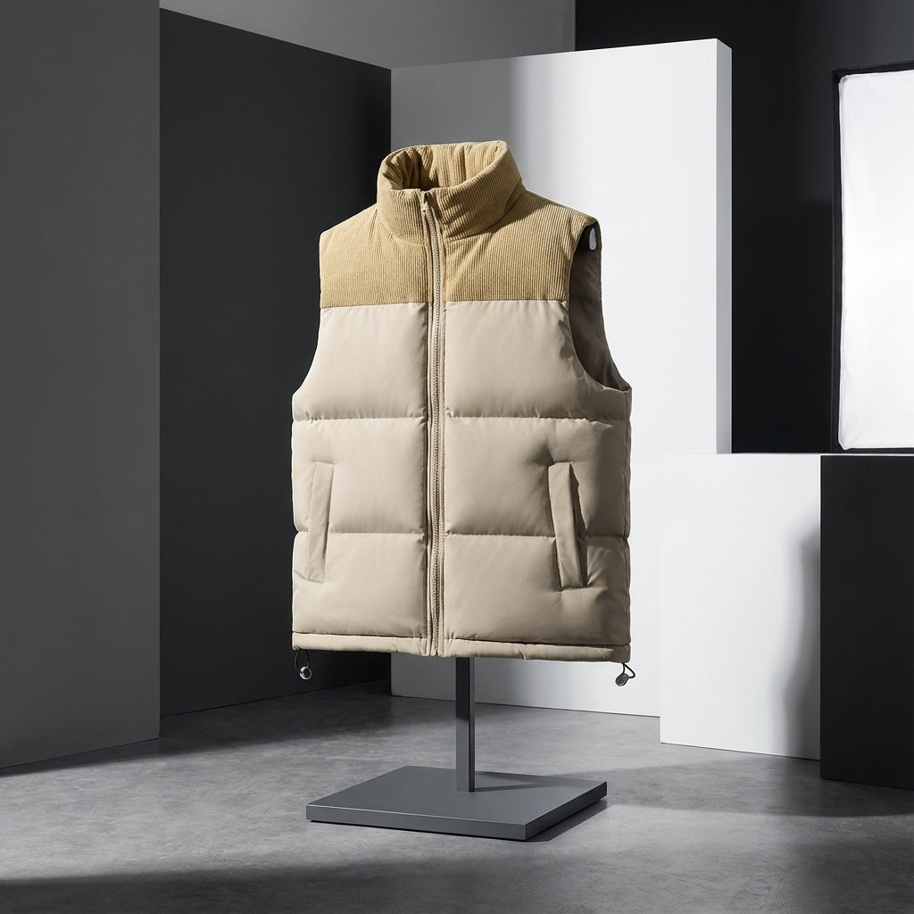 Heren Puffer Vest in stijlvol ontwerp voor buitenactiviteiten. 7