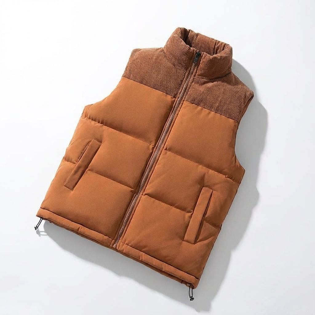 Heren Puffer Vest in stijlvol ontwerp voor buitenactiviteiten. 8