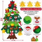 Kerstboom in vilt voor kinderen om creatief te versieren. 12