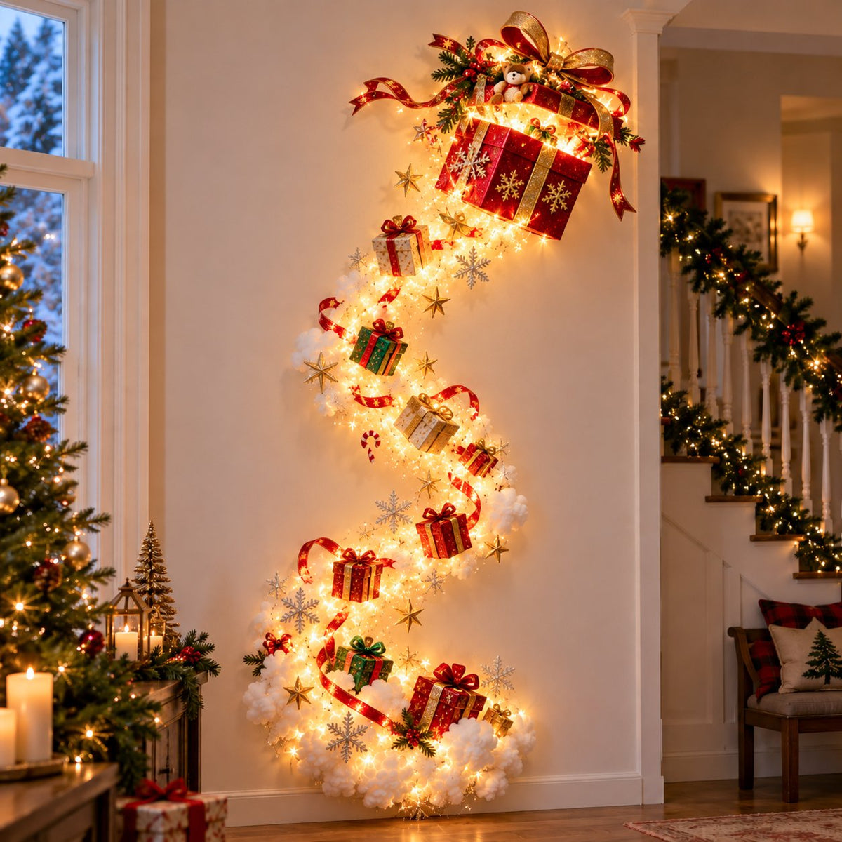 Betoverende kerst wandlamp voor sfeervolle decoratie. 11
