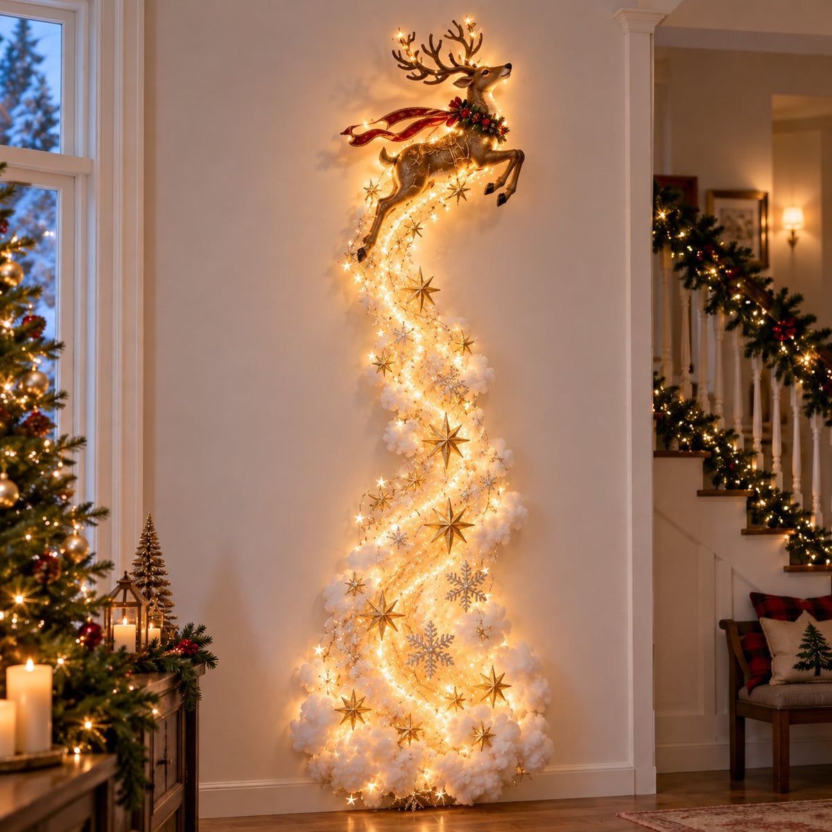 Betoverende kerst wandlamp voor sfeervolle decoratie. 6