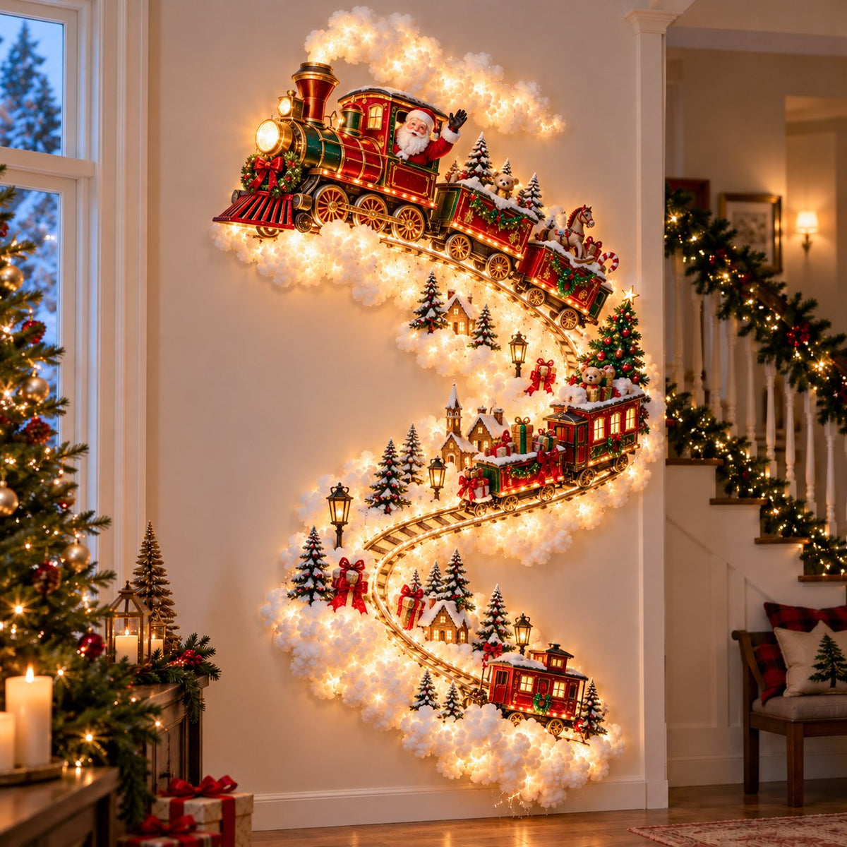 Betoverende kerst wandlamp voor sfeervolle decoratie. 8