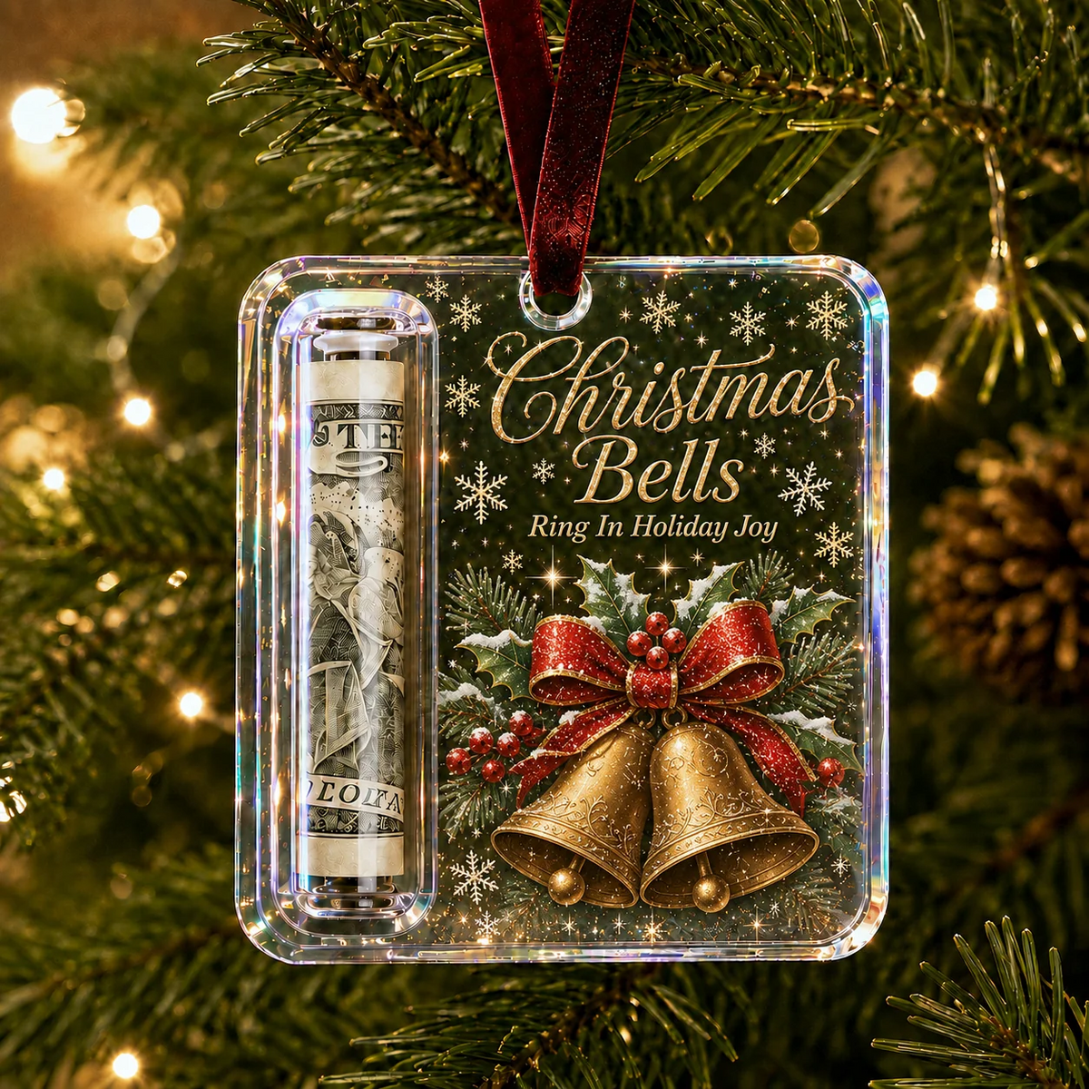 Kerst Cash Gift Ornament voor het geven van geld als cadeau 11