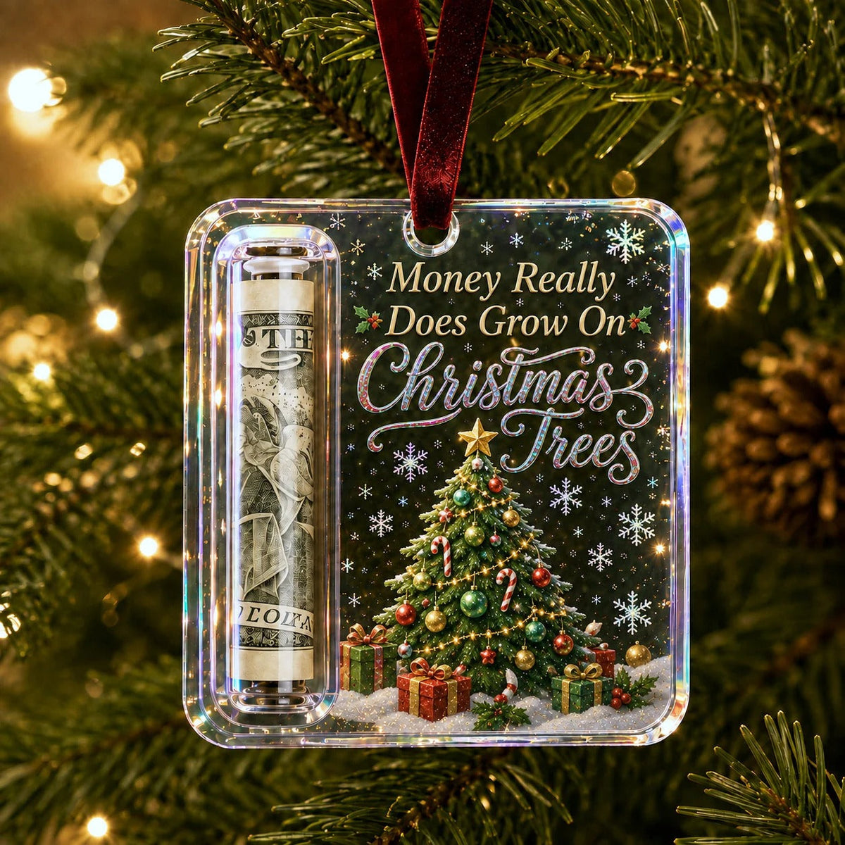 Kerst Cash Gift Ornament voor het geven van geld als cadeau 2