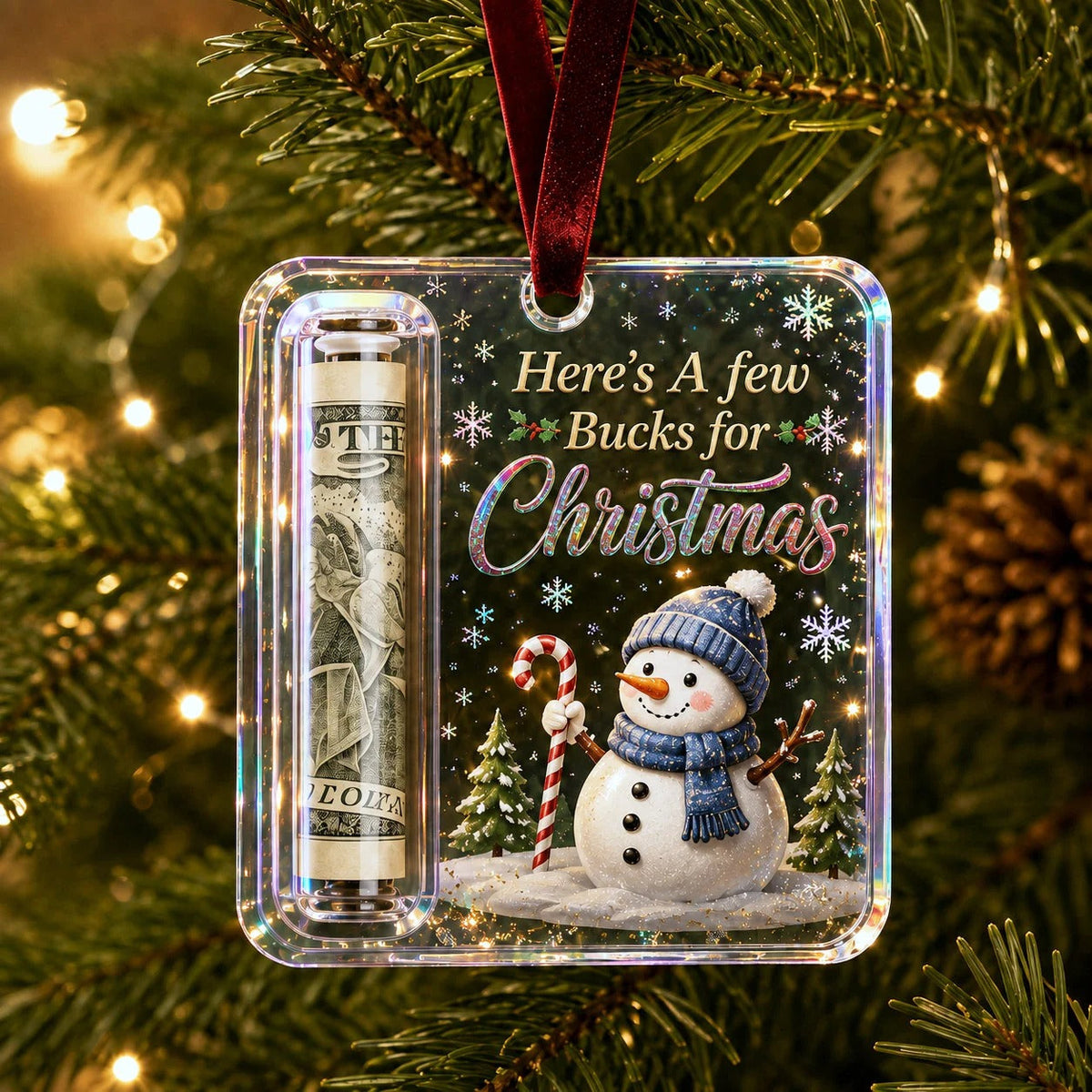 Kerst Cash Gift Ornament voor het geven van geld als cadeau 3