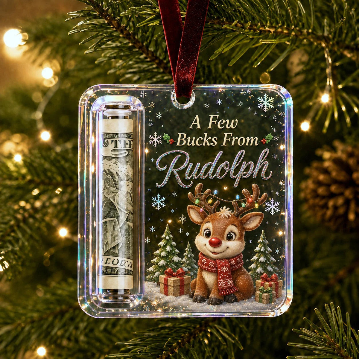 Kerst Cash Gift Ornament voor het geven van geld als cadeau 4