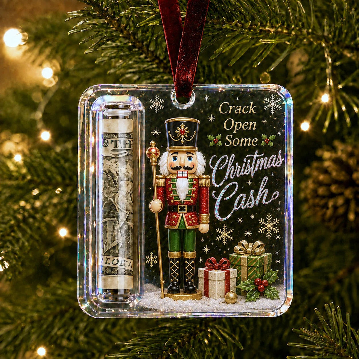 Kerst Cash Gift Ornament voor het geven van geld als cadeau 8