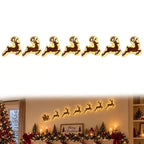 Verlichte LED wanddecoratie met renne voor kerst 8