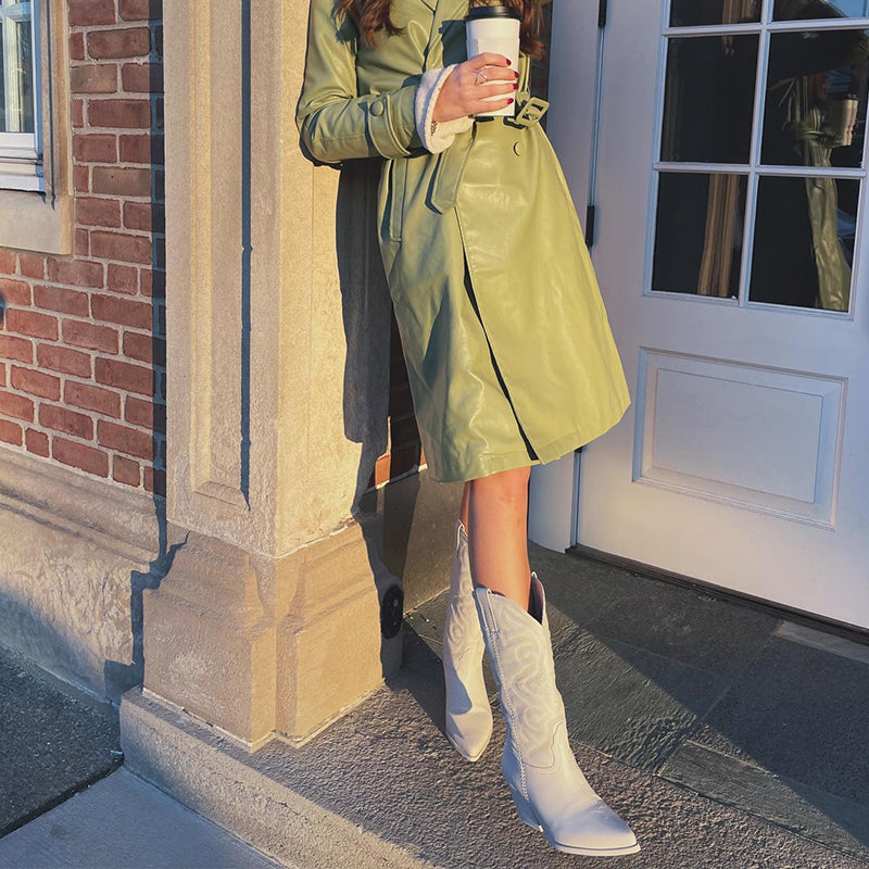 Metallic cowboylaarzen dames met glans - festival look