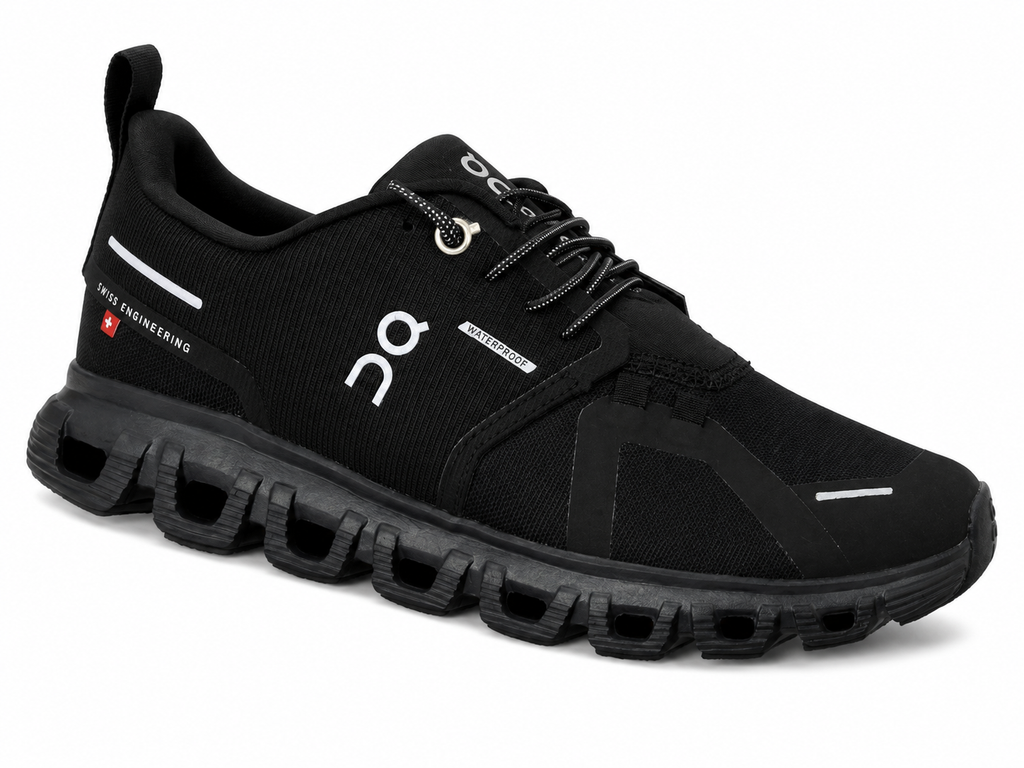 ON Cloud 6 WP Heren Sneaker Zwart Waterdicht