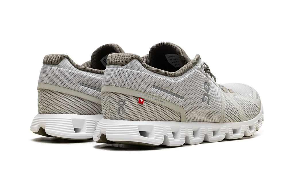 On Running Cloud 5 Chalk Grove sneaker in beige en groen