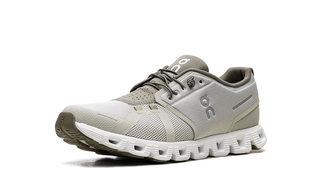 On Running Cloud 5 Chalk Grove sneaker in beige en groen