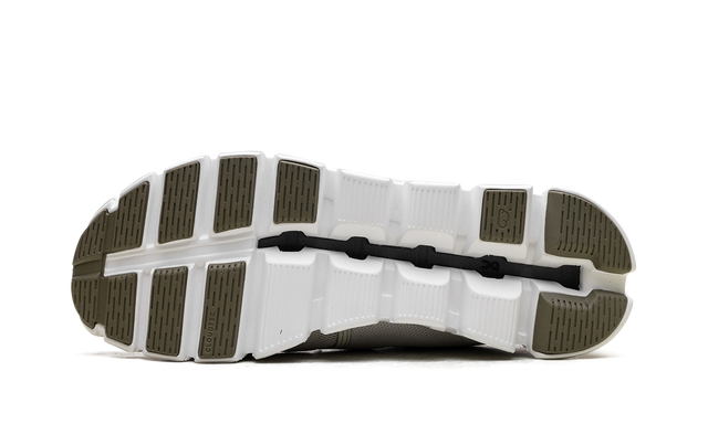 On Running Cloud 5 Chalk Grove sneaker in beige en groen