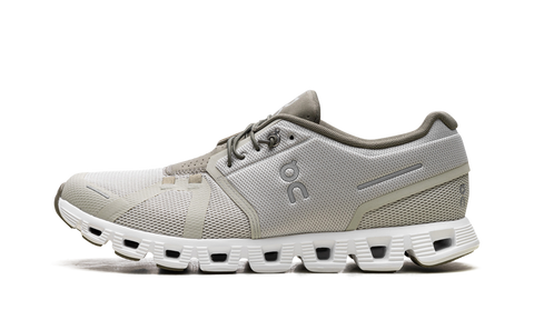 On Running Cloud 5 Chalk Grove sneaker in beige en groen
