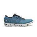 On Running Cloud 5 in Niagara Blauw en Zwart, ademende sneaker