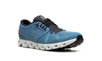 On Running Cloud 5 in Niagara Blauw en Zwart, ademende sneaker