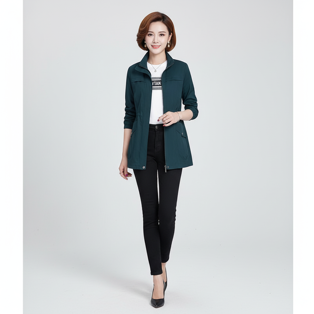 Lichtgewicht overgangsjas voor dames in elegante stijl. 3
