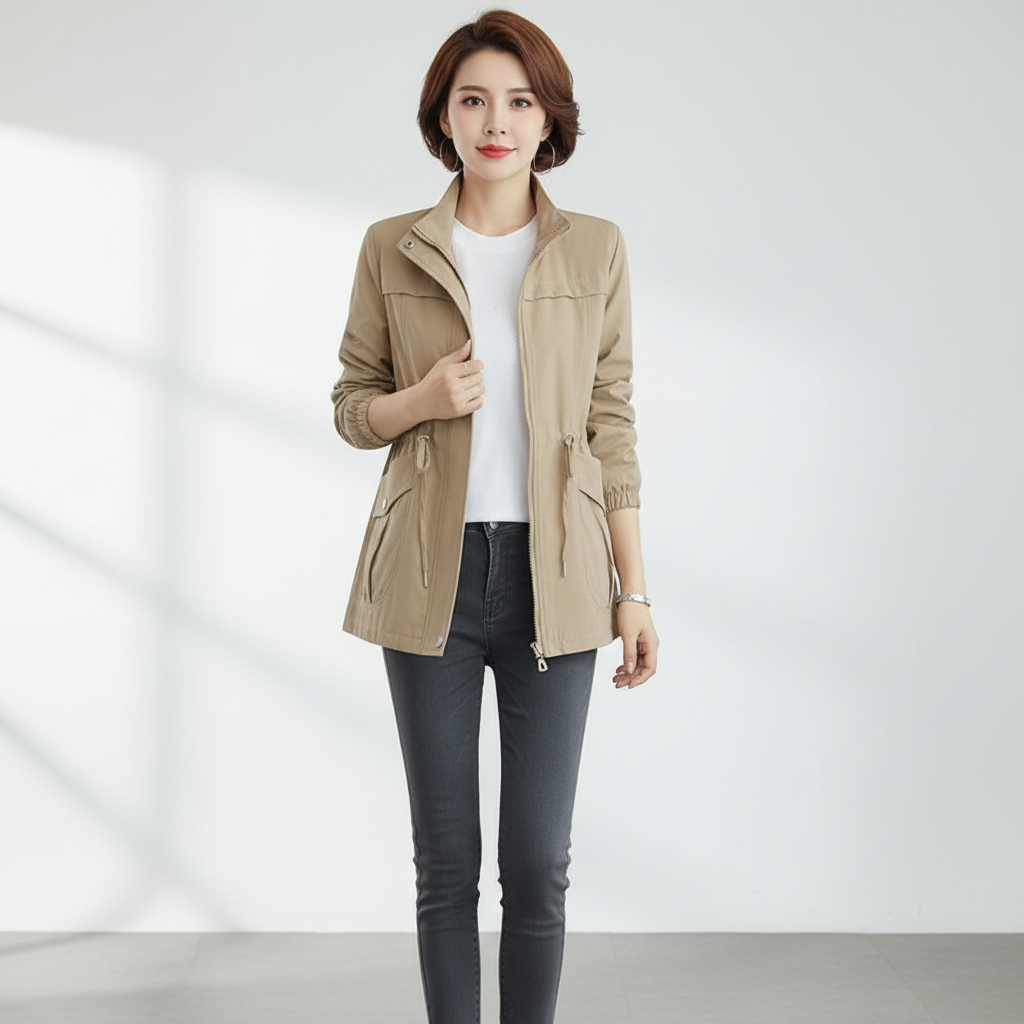 Lichtgewicht overgangsjas voor dames in elegante stijl. 4