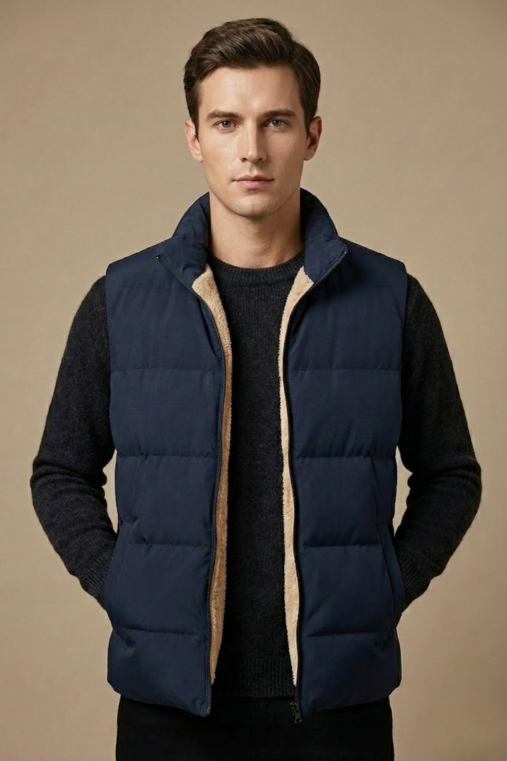 Heren Gequilt Puffer Vest voor winterse avonturen