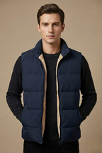 Heren Gequilt Puffer Vest voor winterse avonturen