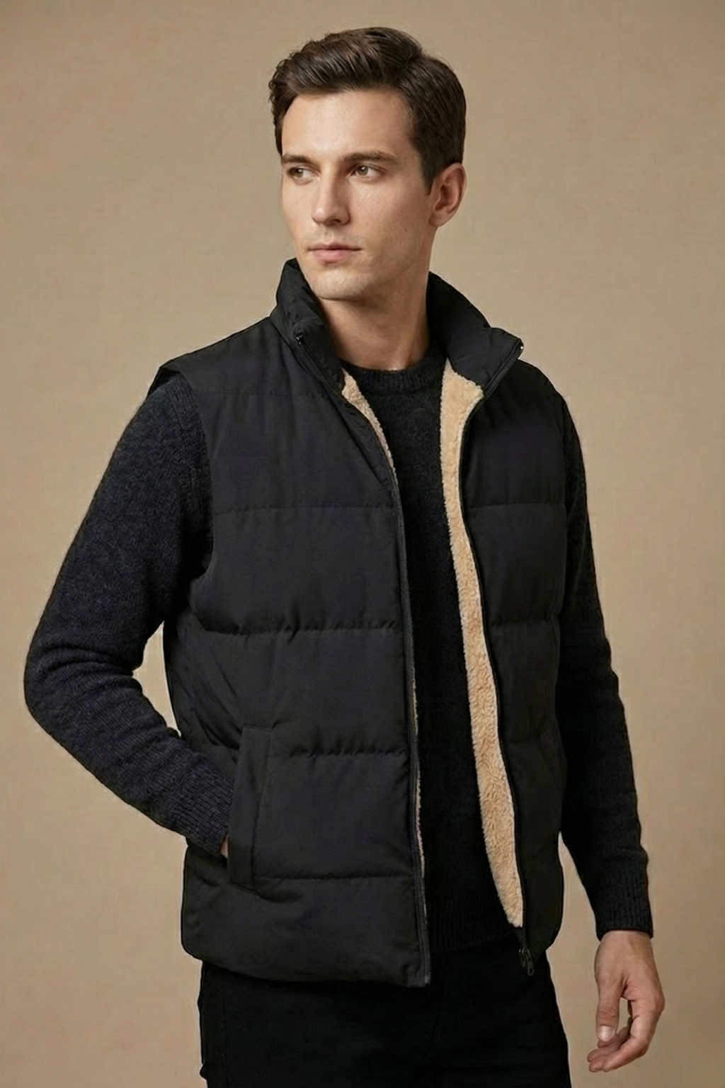 Heren Gequilt Puffer Vest voor winterse avonturen 7