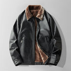 Heren Regular Fit Jas met Bontkraag voor stijl en comfort.