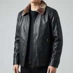 Heren Regular Fit Jas met Bontkraag voor stijl en comfort. 8