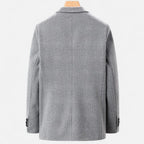 Stijlvol heren colbert met kraag en knopen in visgraatpatroon. 9