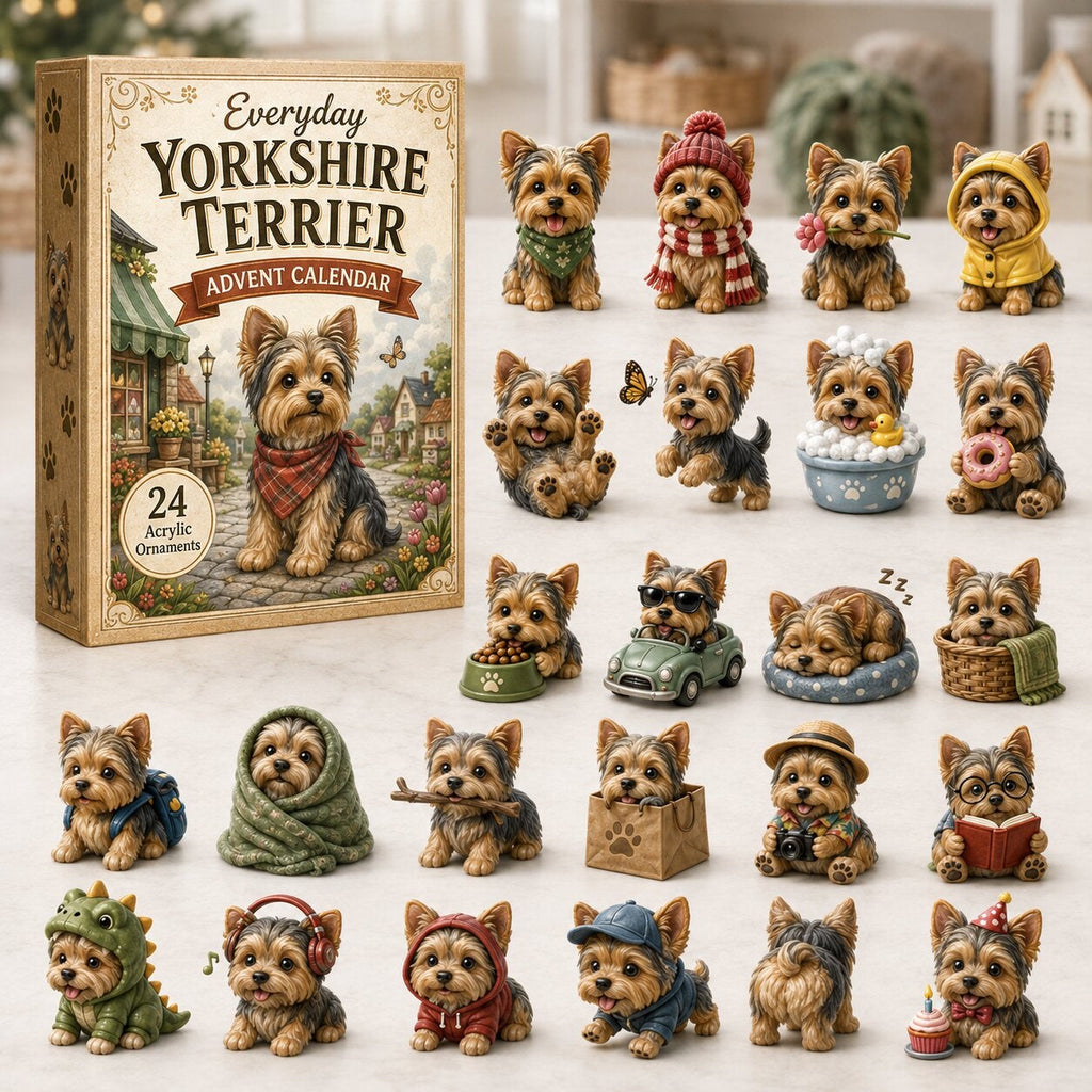 Yorkshire Terrier Adventskalender 2026 - 24 Yorkie Hangers