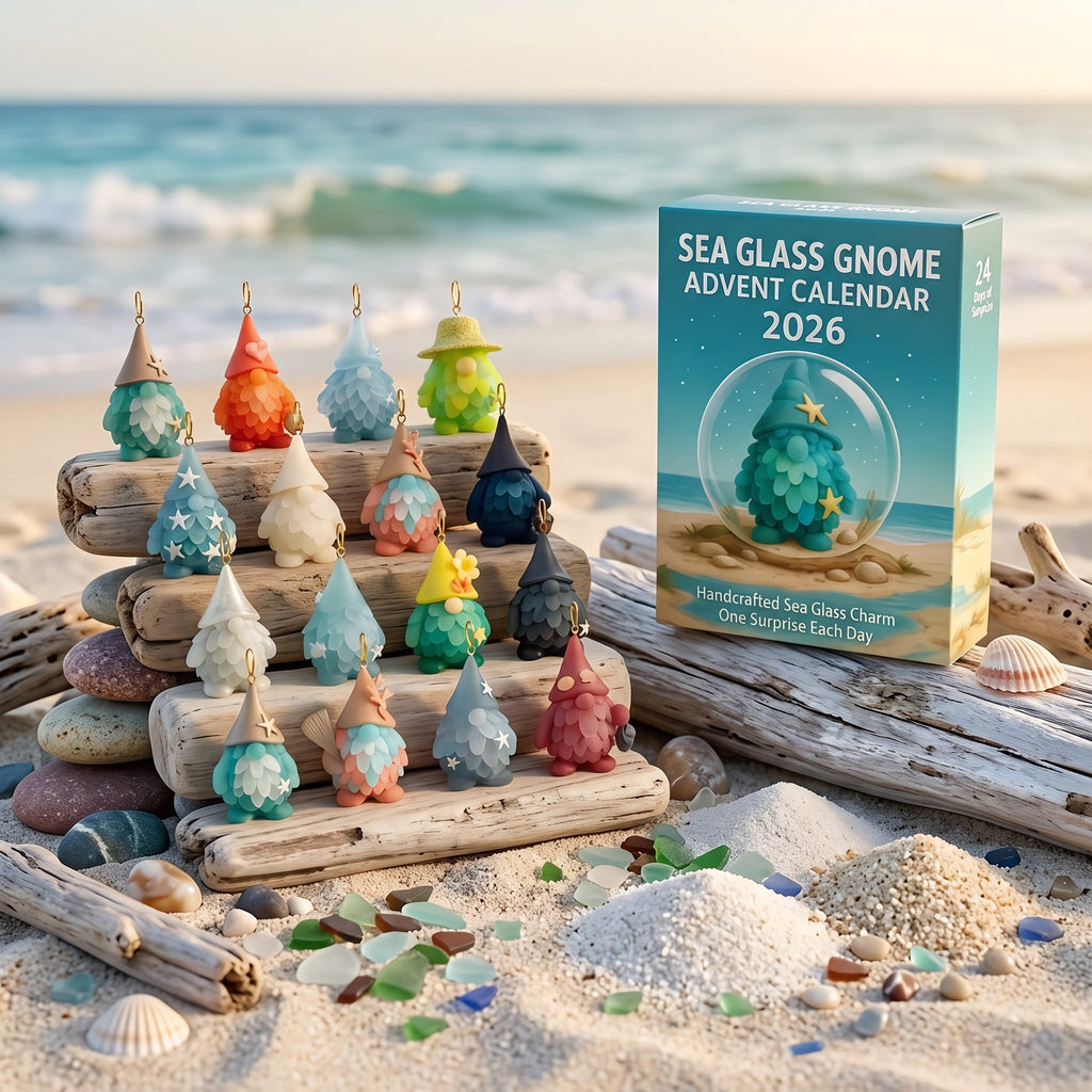 Zeeglas Kabouter Adventskalender 2026 - 24 Kabouterhangers van Zeeglas