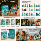 Zeeglas Kabouter Adventskalender 2026 - 24 Kabouterhangers van Zeeglas