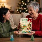 Zeeglas Kerstboom Adventskalender 2026 - 24 Kerstboomhangers van Zeeglas