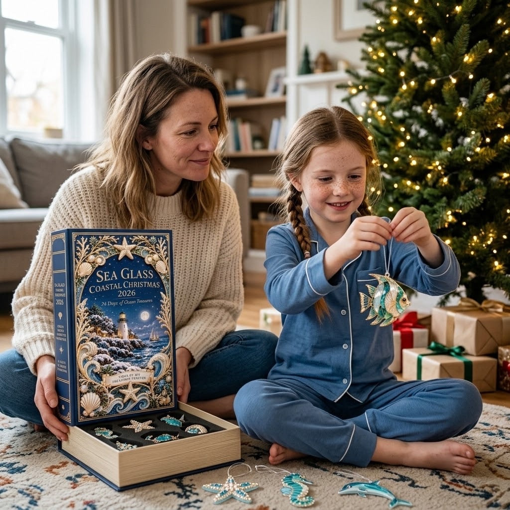 Zeeglas Kustkerst Adventskalender 2026 - 24 Dagen Oceaanschatten